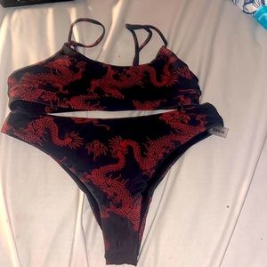 Red Dragon bikini swimsuit